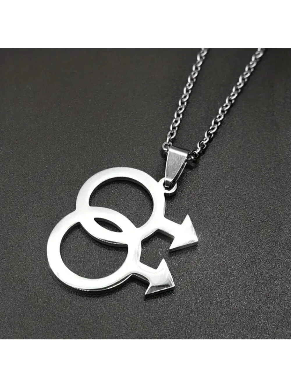 🌈 Pendant--2 Men Symbol Stainless Steel